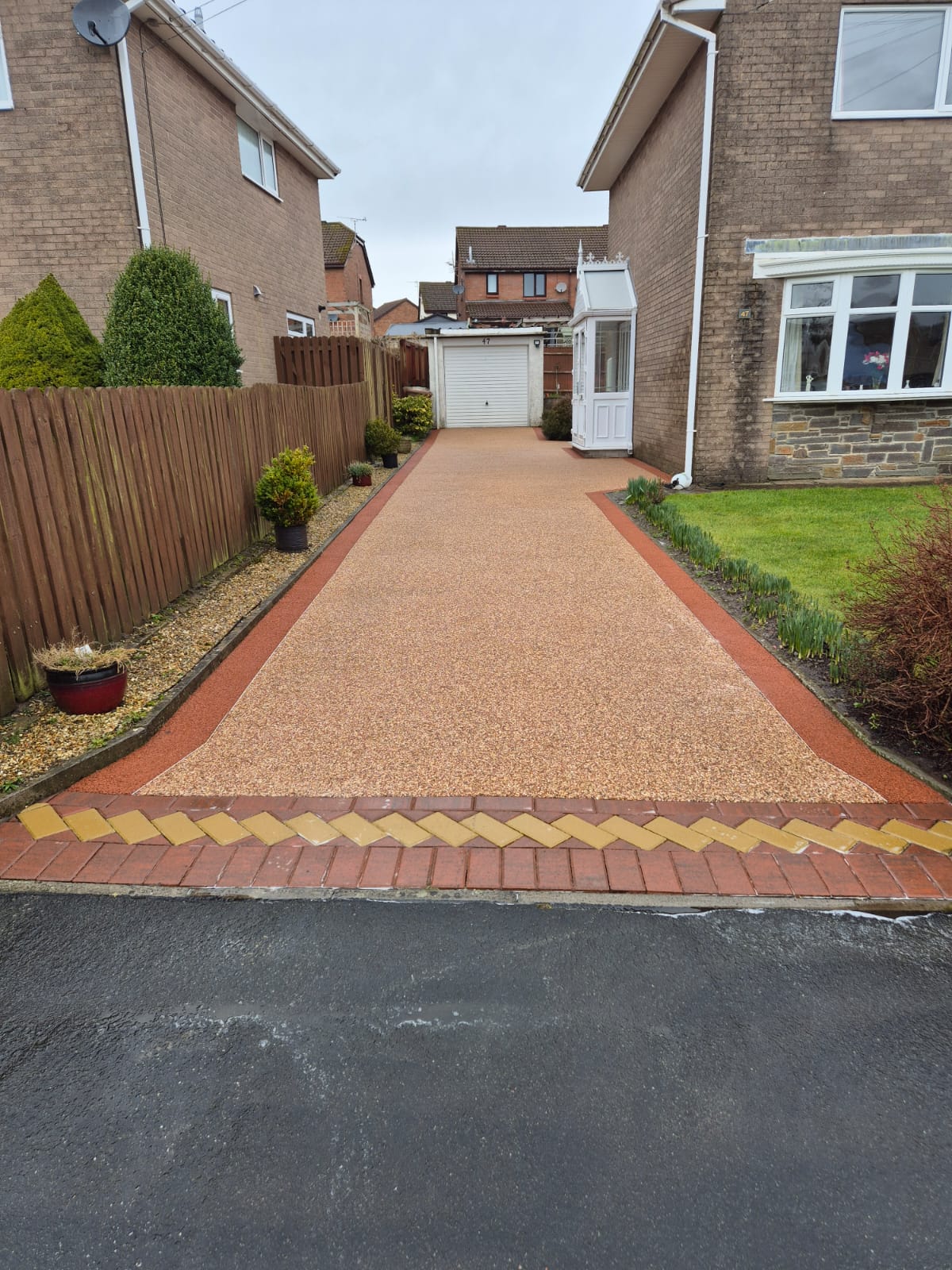 before driveway refurbishment